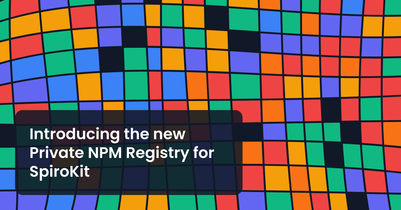 Introducing the new Private NPM Registry for SpiroKit